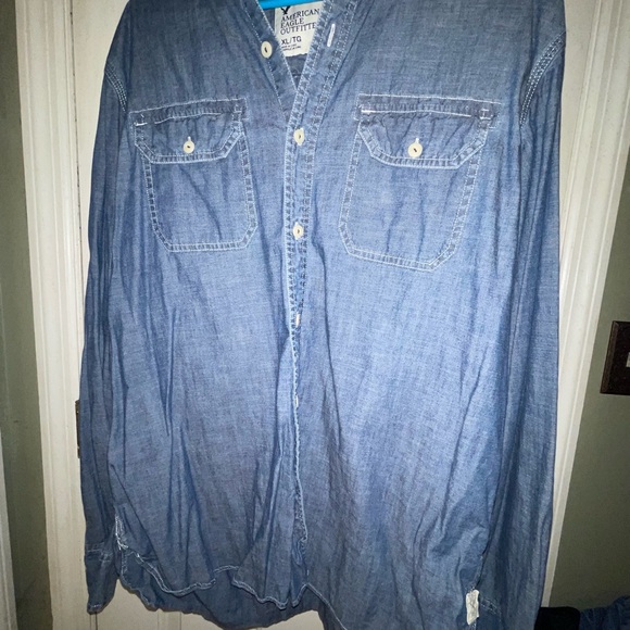 American Eagle Outfitters Denim Shirt XL - Picture 2 of 5